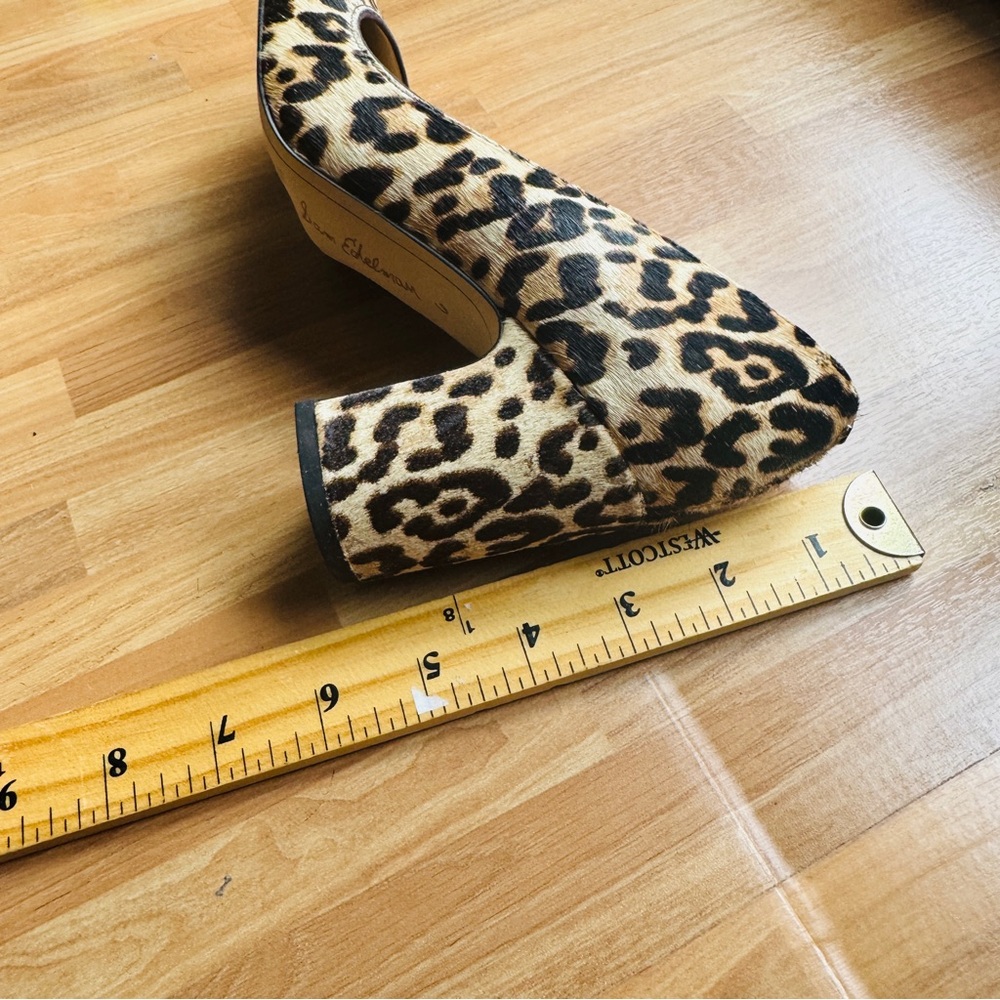 Sam Edelman leopard leather round toe pumps size 6 - Picture 12 of 13